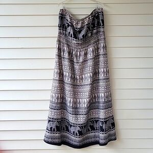 Truth Boho long Strapless dress 2X